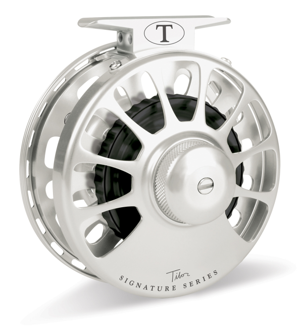 Tibor Signature Fly Fishing Reel Frost Silver 9/10